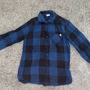 ORIGINAL DC blue flannel button up